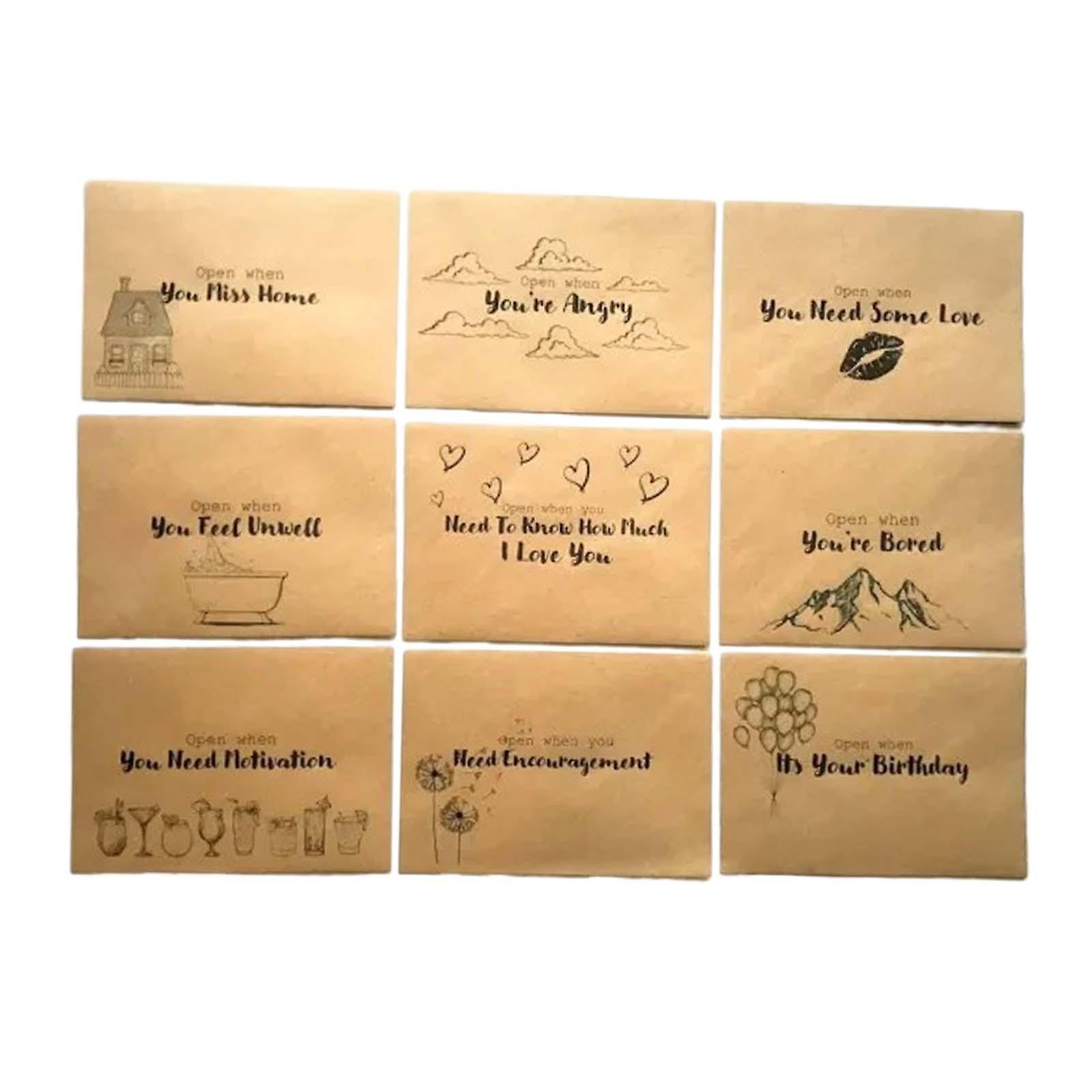 Creative Envelopes Open When Mailing Envelopes For Graduation Confession Son 9 Pieces Style B