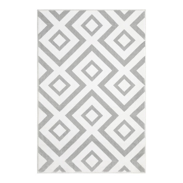 Area Rug Washable Rug Modern Geometric Print Carpet