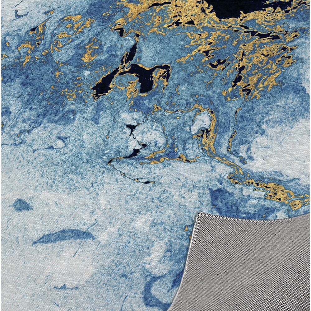 MARBLED BLUE Kitchen Mat by Kavka Designs