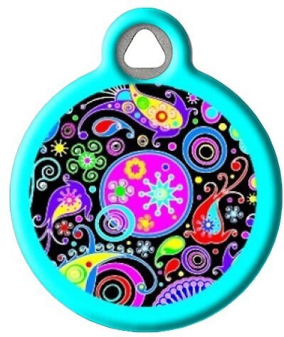 Dog Tag Art Swirly Paisley Personalized Dog and Cat ID Tag