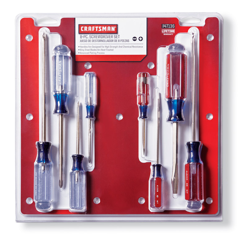 Craftsman Multi-Bit Screwdriver Set 8 in. 8 pc