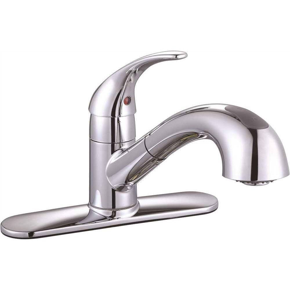 Premier Sanibel Single-Handle Pull-Out Sprayer Kitchen Faucet in Chrome 67721-0001