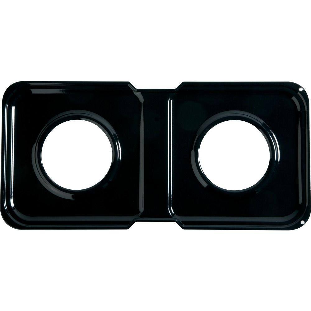 GE 17-12 in. x 8-12 in. Porcelain Double Gas Range Drip Pan PM49X7005