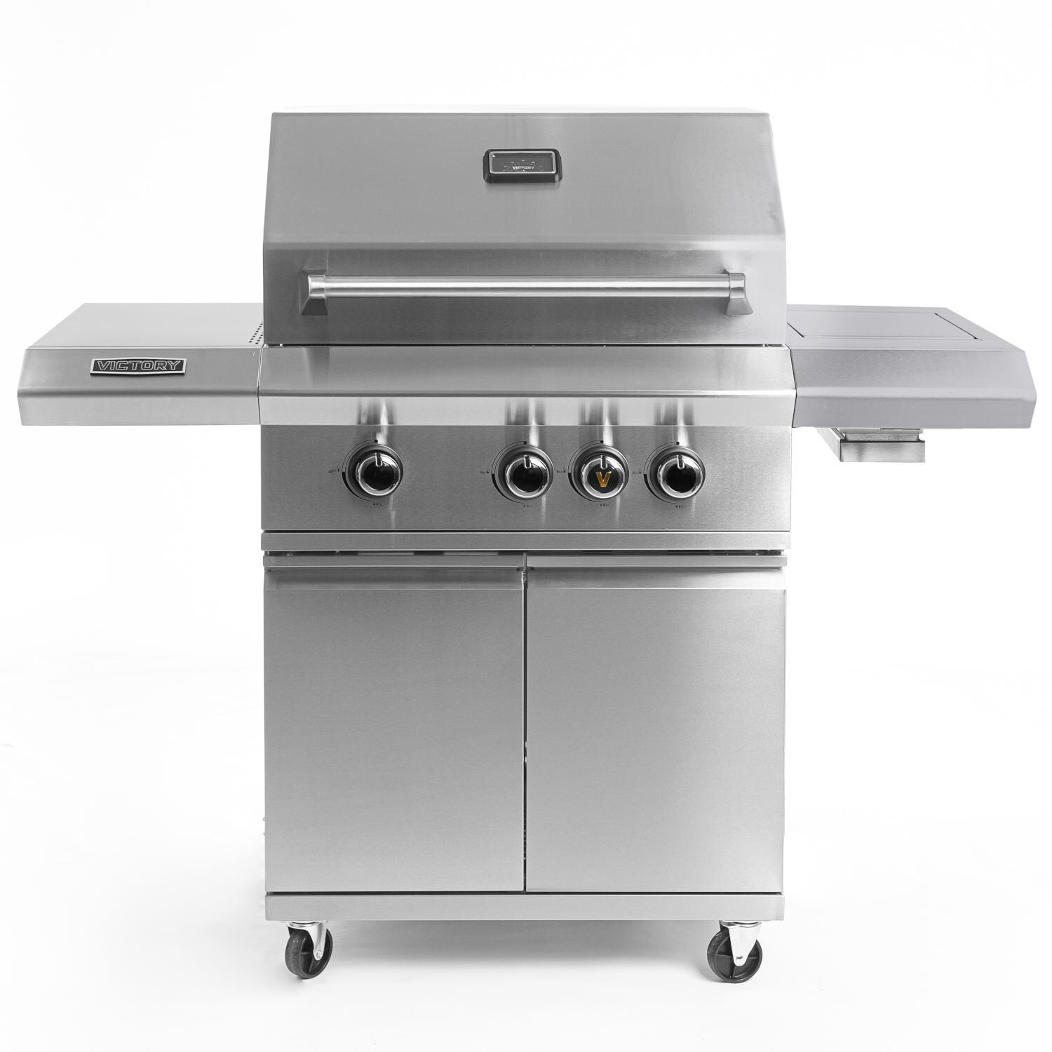 Victory 3-Burner Propane Grill w/ Infrared Side Burner