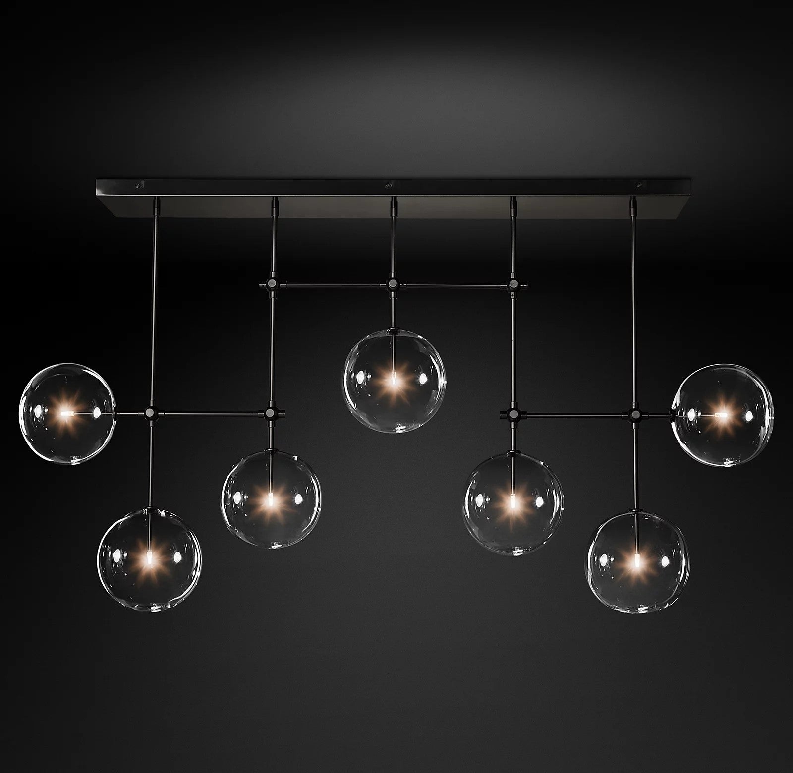 Glass Globe Mobile Chandelier