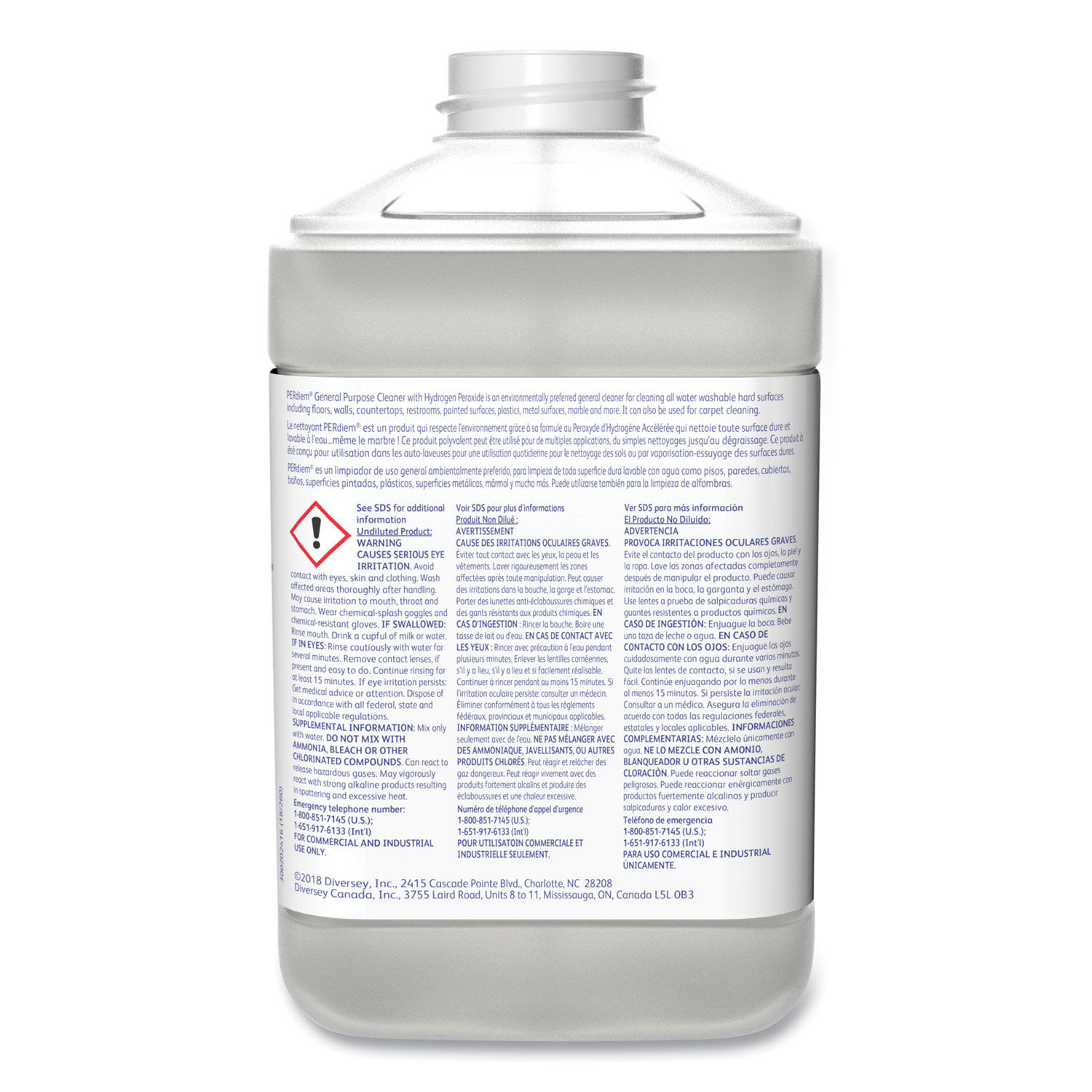 Perdiem General Purpose Cleaner With Hydrogen Peroxide by Diverseyandtrade; DVO95613252