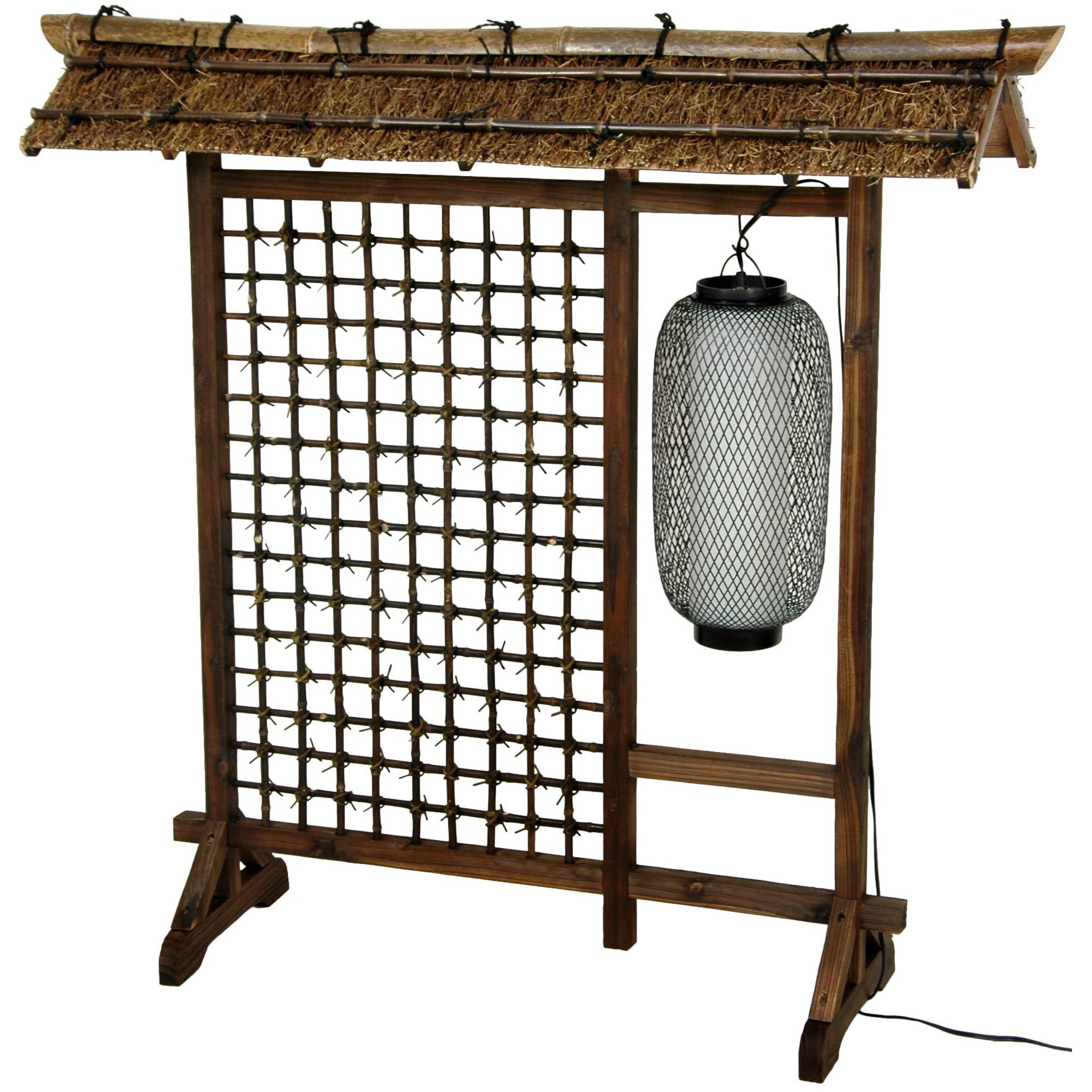 Oriental Furniture 4 ft. Tall Bamboo Lantern Room Divider