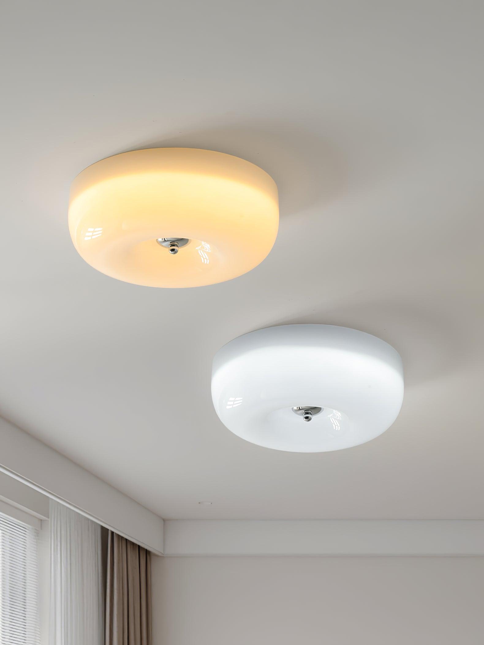 Cream Pudding Ceiling Lamp