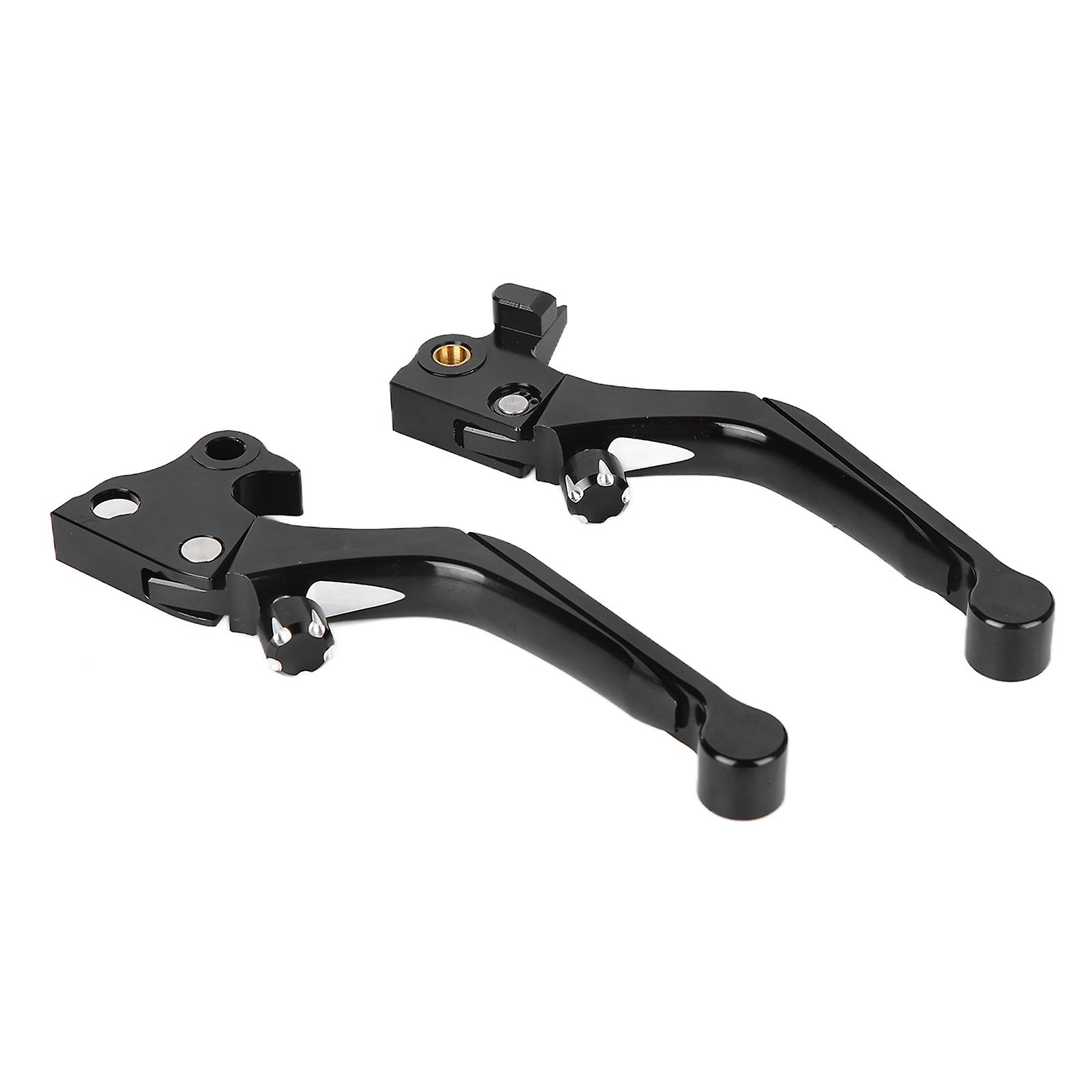 2pcs Motorcycle Handlebar Brake Clutch Lever Aluminum Alloy Black Cnc Machined Durable