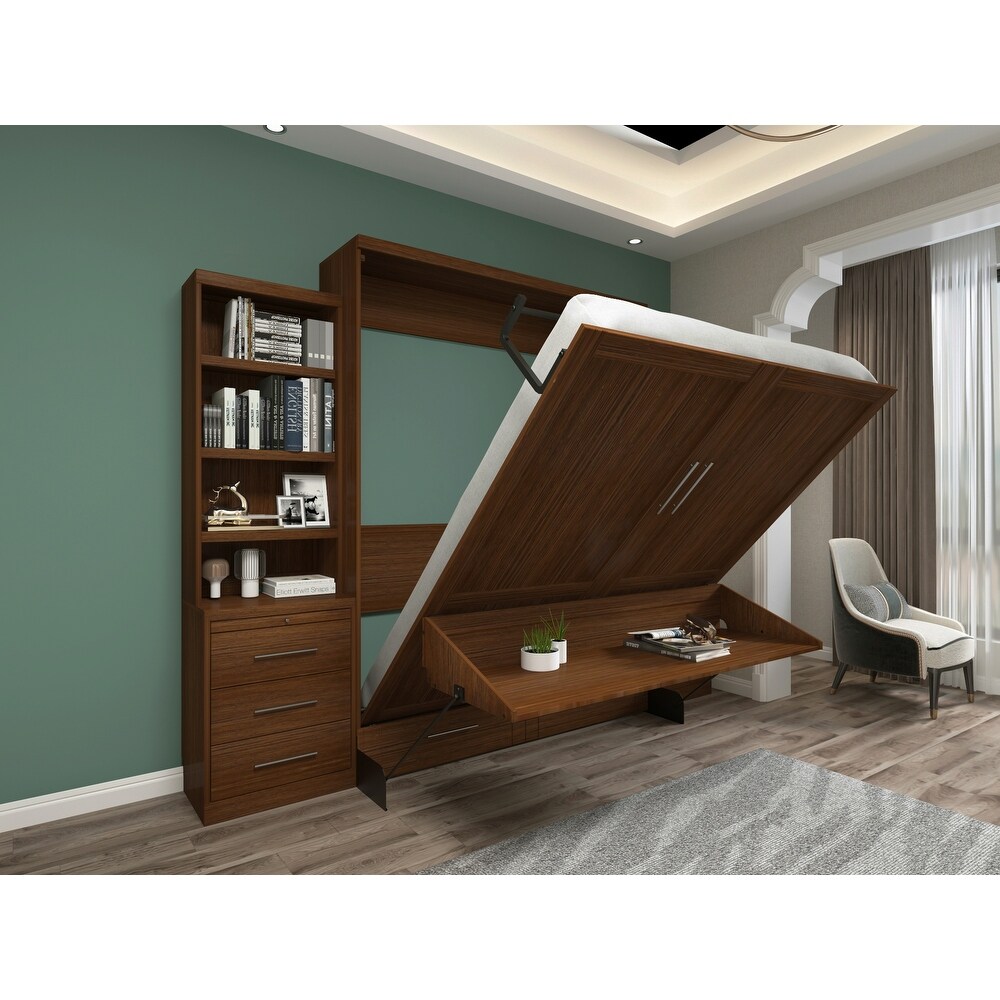 Brentwood Queen Murphy 2 pier Desk Bed