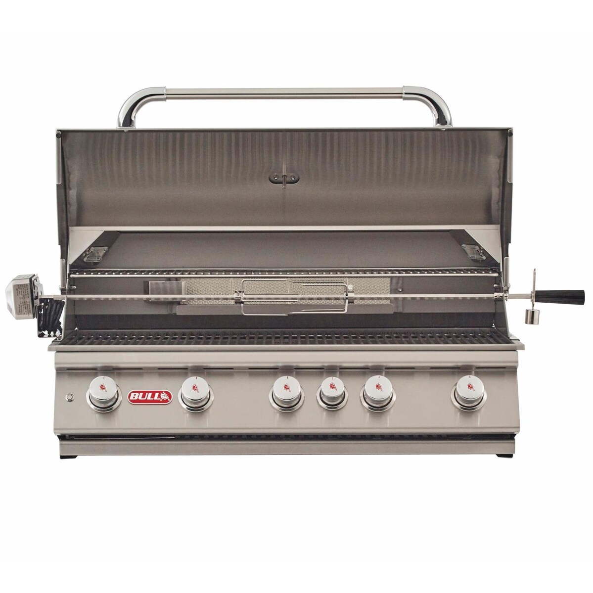 Bull Brahma 38-Inch 5-Burner Built-In Natural Gas Grill With Rotisserie