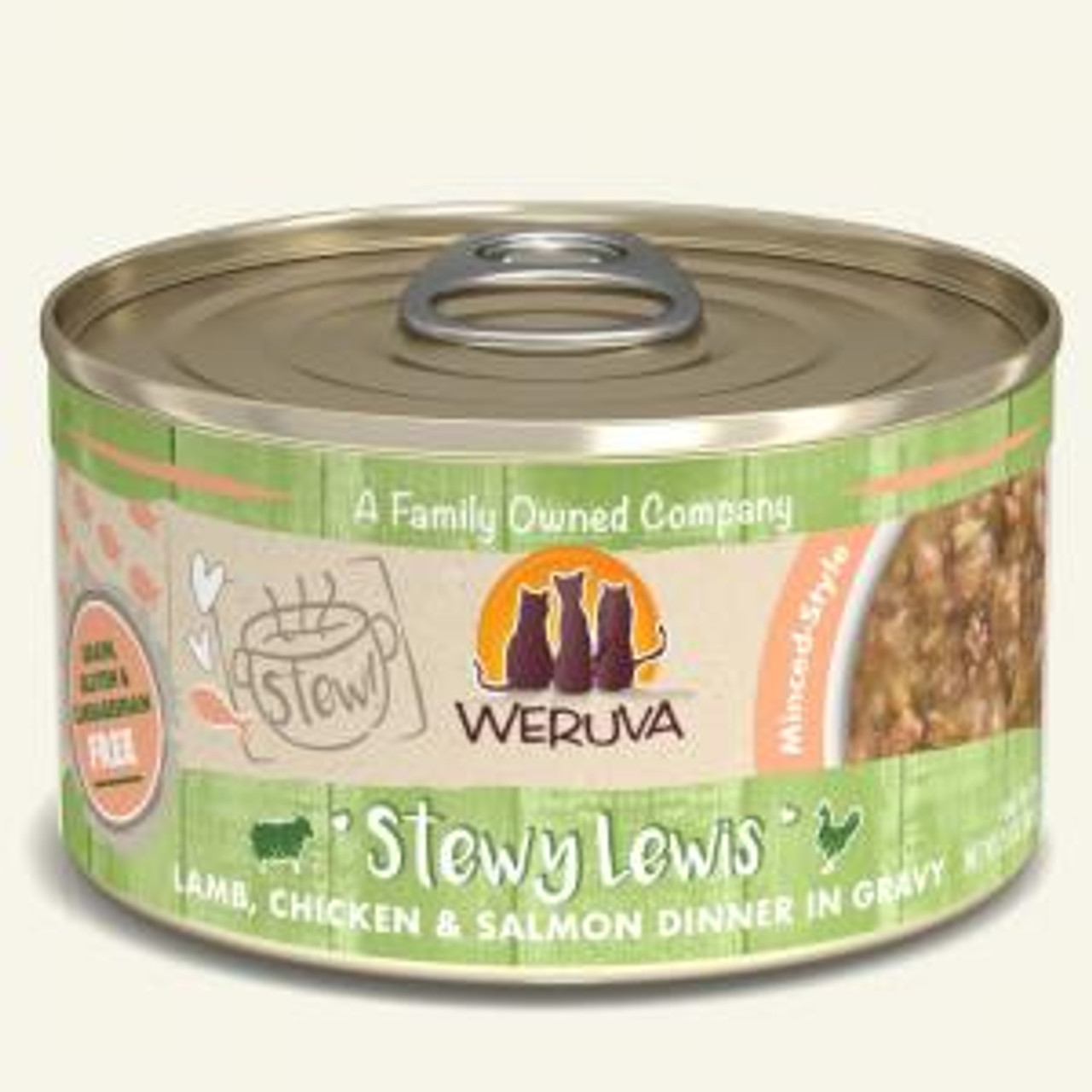 Weruva Stewy Lewis Lamb/Chicken/Salmon， 5.5oz