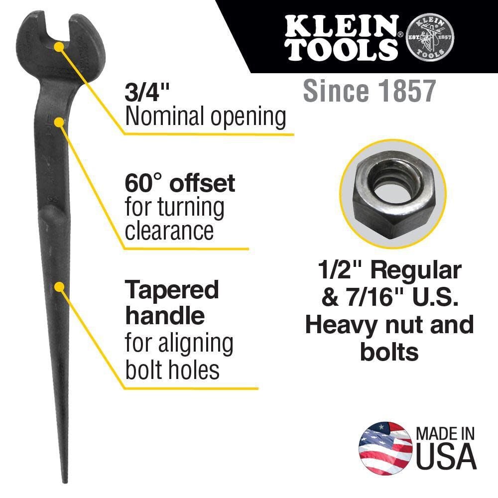 Klein Tools Erection Wrench 3/4