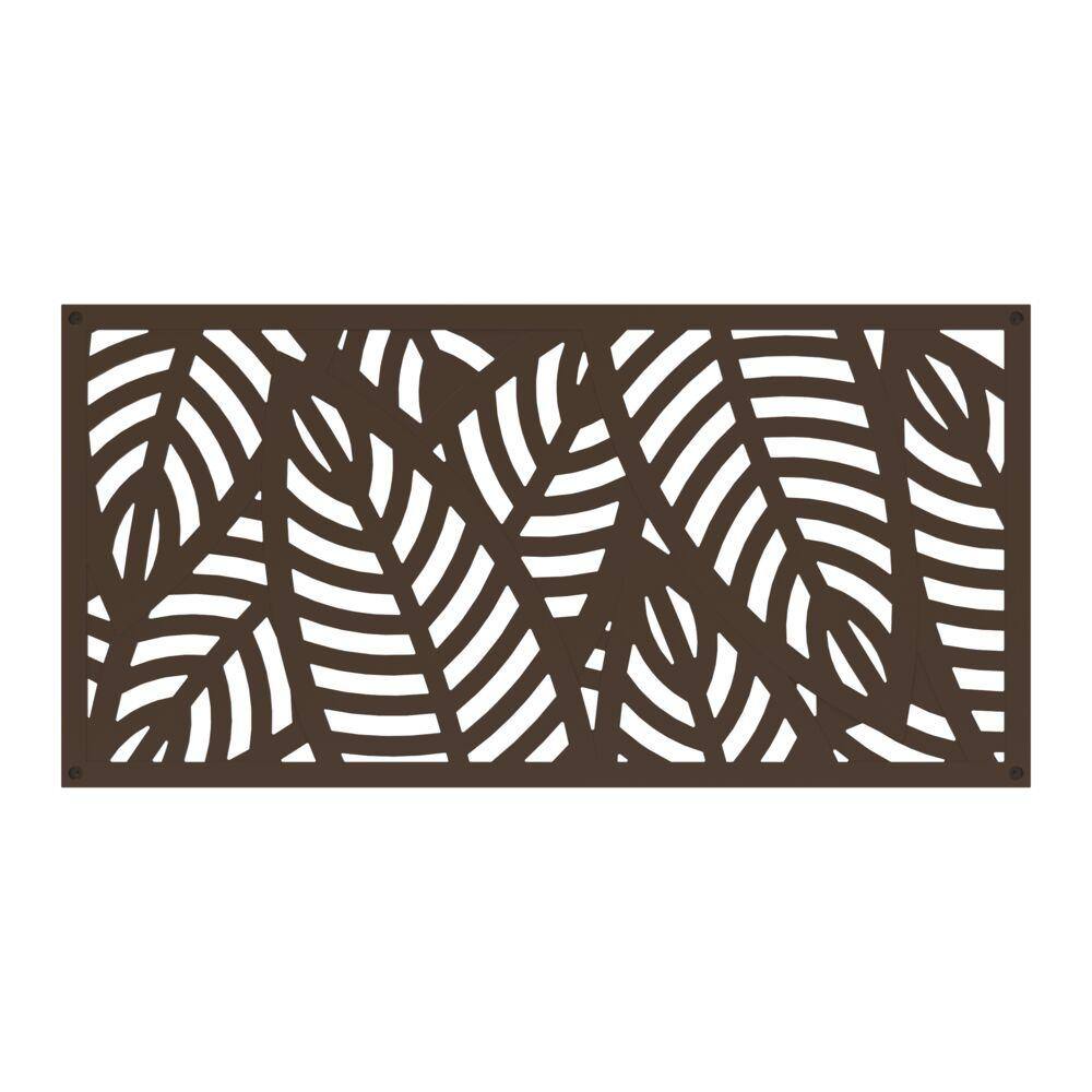 Barrette Outdoor Living 2 ft. x 4 ft. Sanibel Umber Polypropylene Decorative Screen Panel 73050359