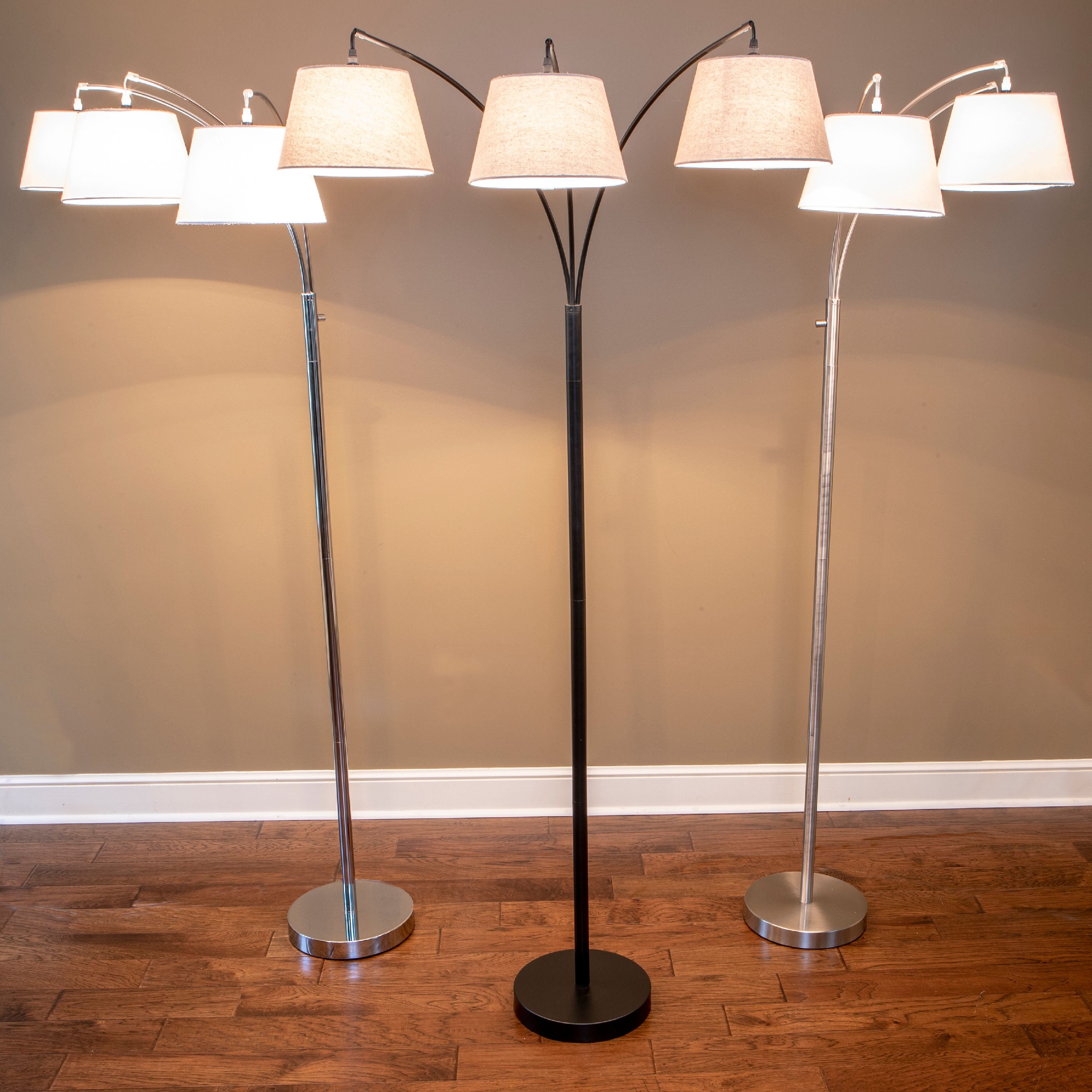 Ashbury 3 Arm Shaded Floor Lamp