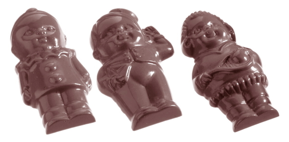 Chocolate World CW1071 Chocolate mould 5 figures f...