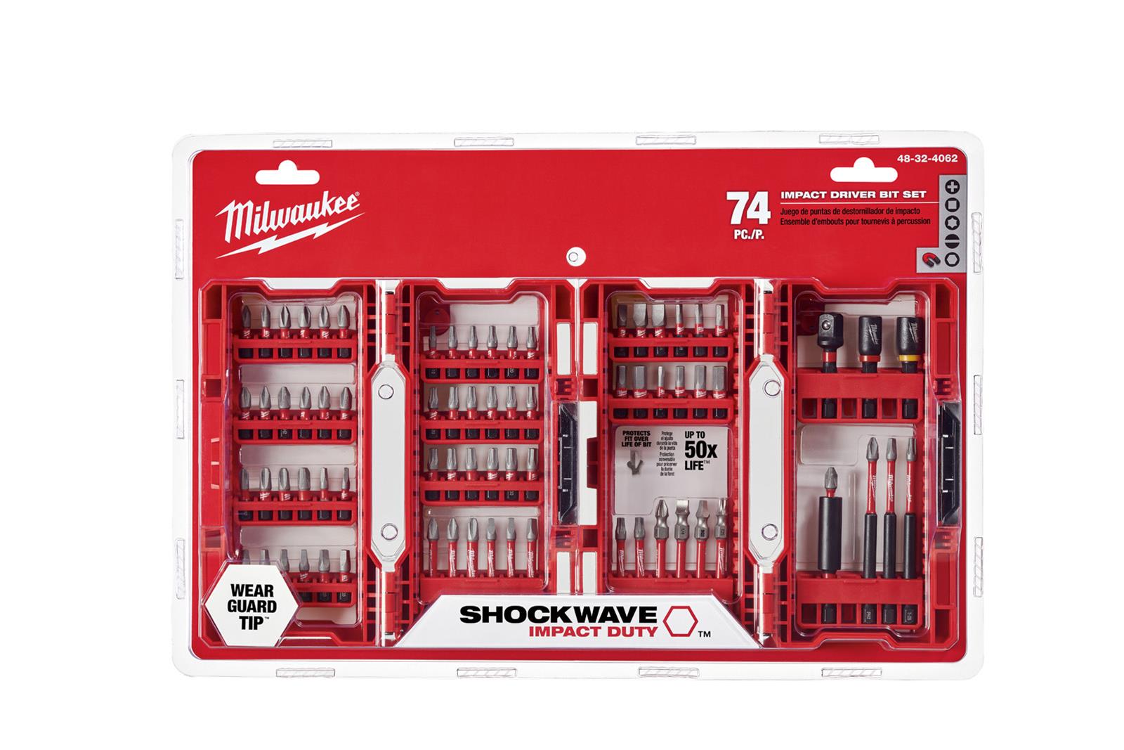 Milwaukee Tool 48-32-4062 Milwaukee SHOCKWAVE Impact Duty Driver Bit Sets