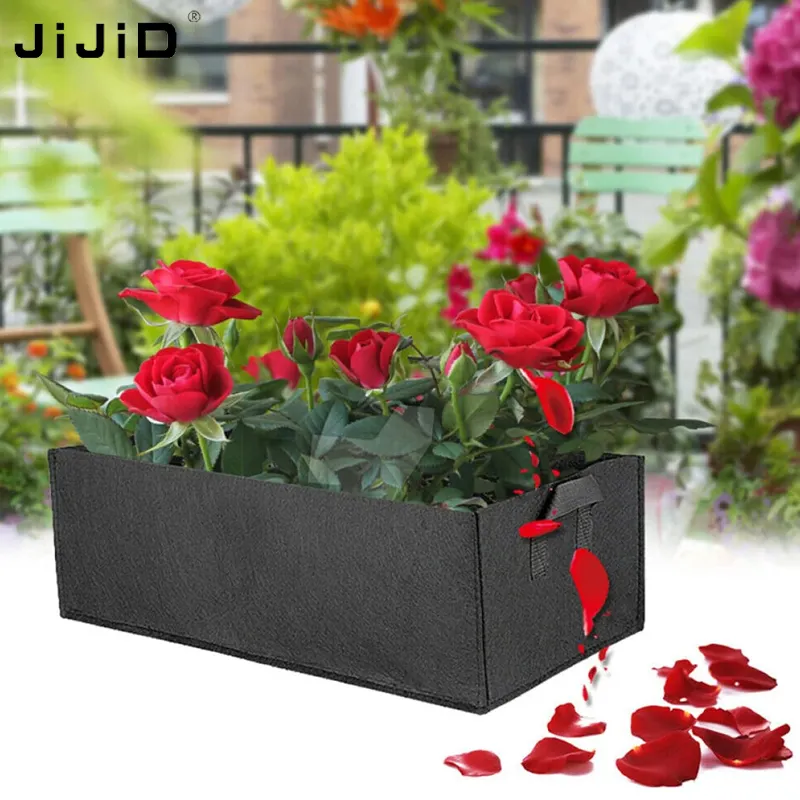 JiJiD Large Size Non woven Gardening Planting Bag Garden Seedling Flower Transplantation Bag Flower Pot Container Bags