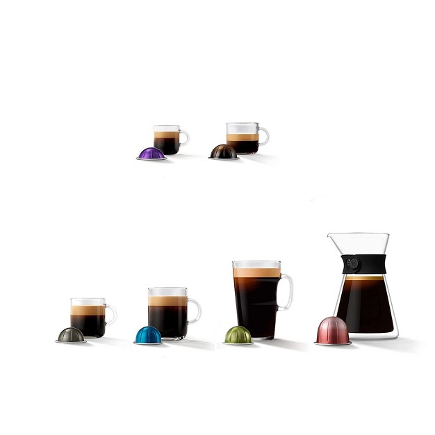 Nespresso Vertuo Next Coffee Maker And Espresso Machine Bundle By Delonghi Gray