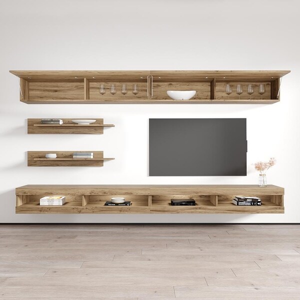 Fly I1 34TV Wall Mounted Floating Modern Entertainment Center