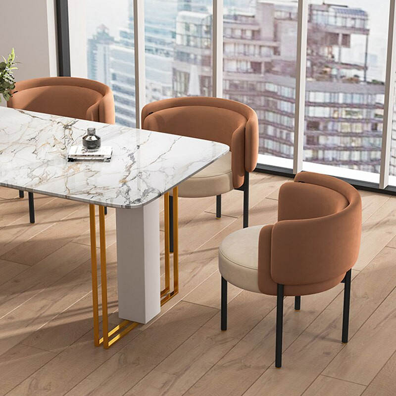 Light Luxury Technology Cloth Art Dining Chair   Contemporary   Dining Chairs   by Miron Demid LLC  Houzz