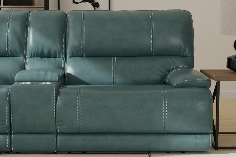 6 Piece Modular Power Reclining Sectional With Power Adjustable Headrests   Sectional Sofas   by Parker House  Houzz