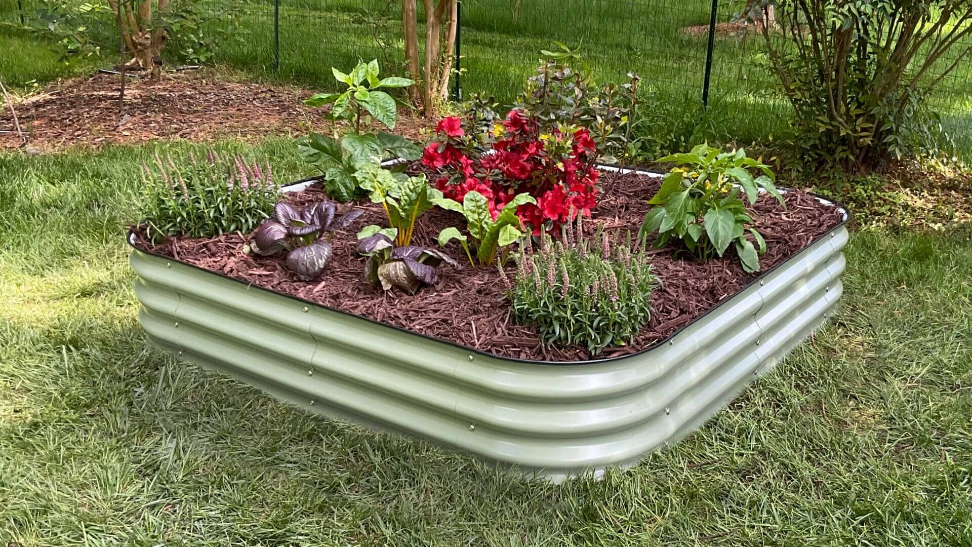 VegHerb's 9-in-1 Metal Raised Garden Bed (11