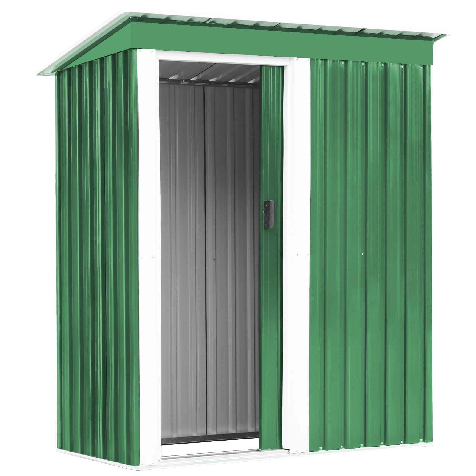 OKVAC 5' x 3' Outdoor Metal Storage Shed Lockable Garden Tools House