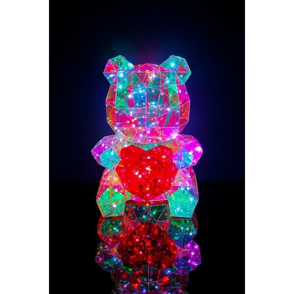 Charming PET Bear LED Lights: Delightful Glow Powered by USB