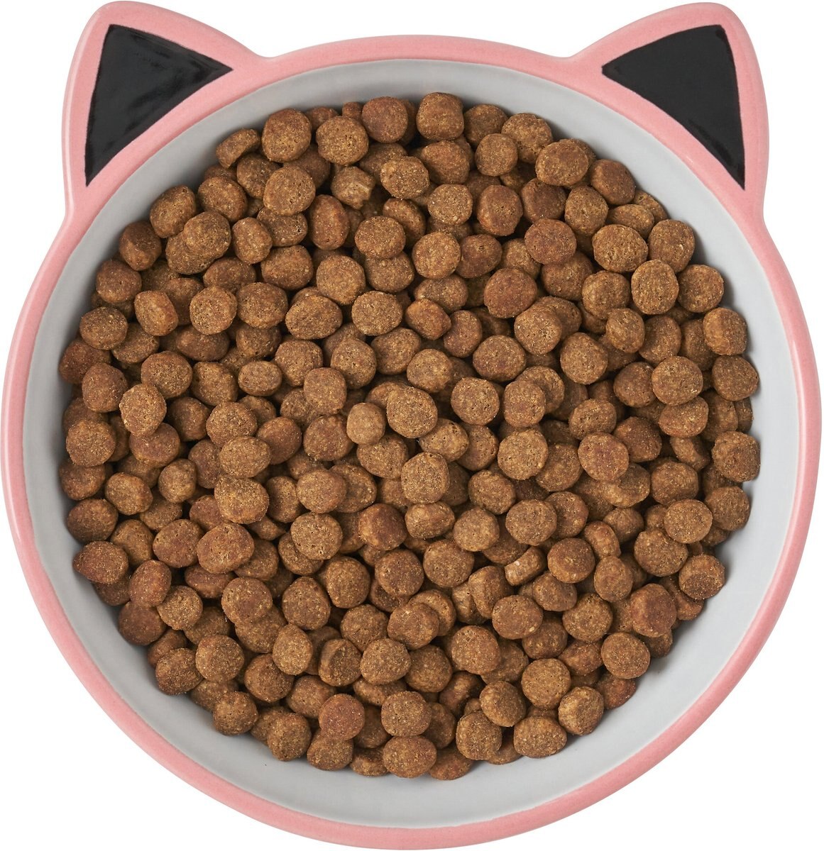 Frisco Cat Face Non-skid Ceramic Cat Bowl， Pink