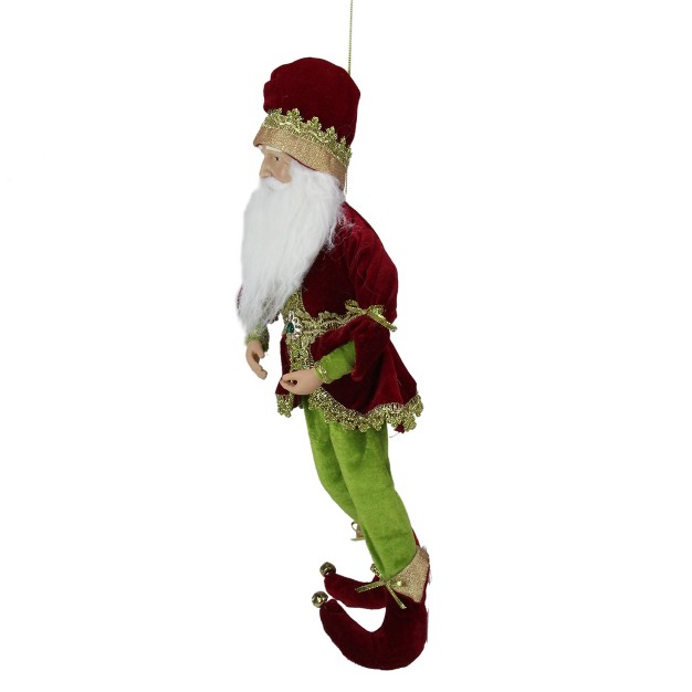 Red And Green Whimsical Elf Christmas Decor Figurine