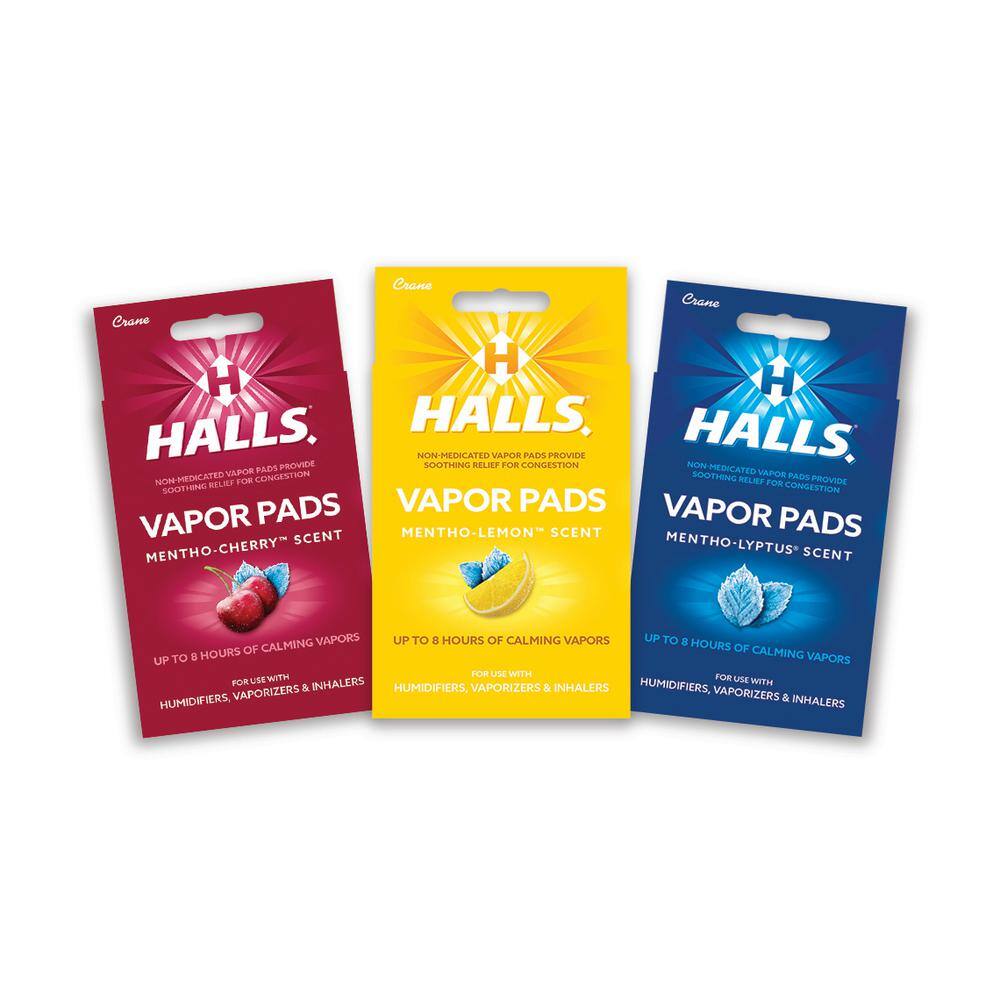 HALLS Mentho-Cherry Scented Vapor Pads for Humidifier HS-1950CH