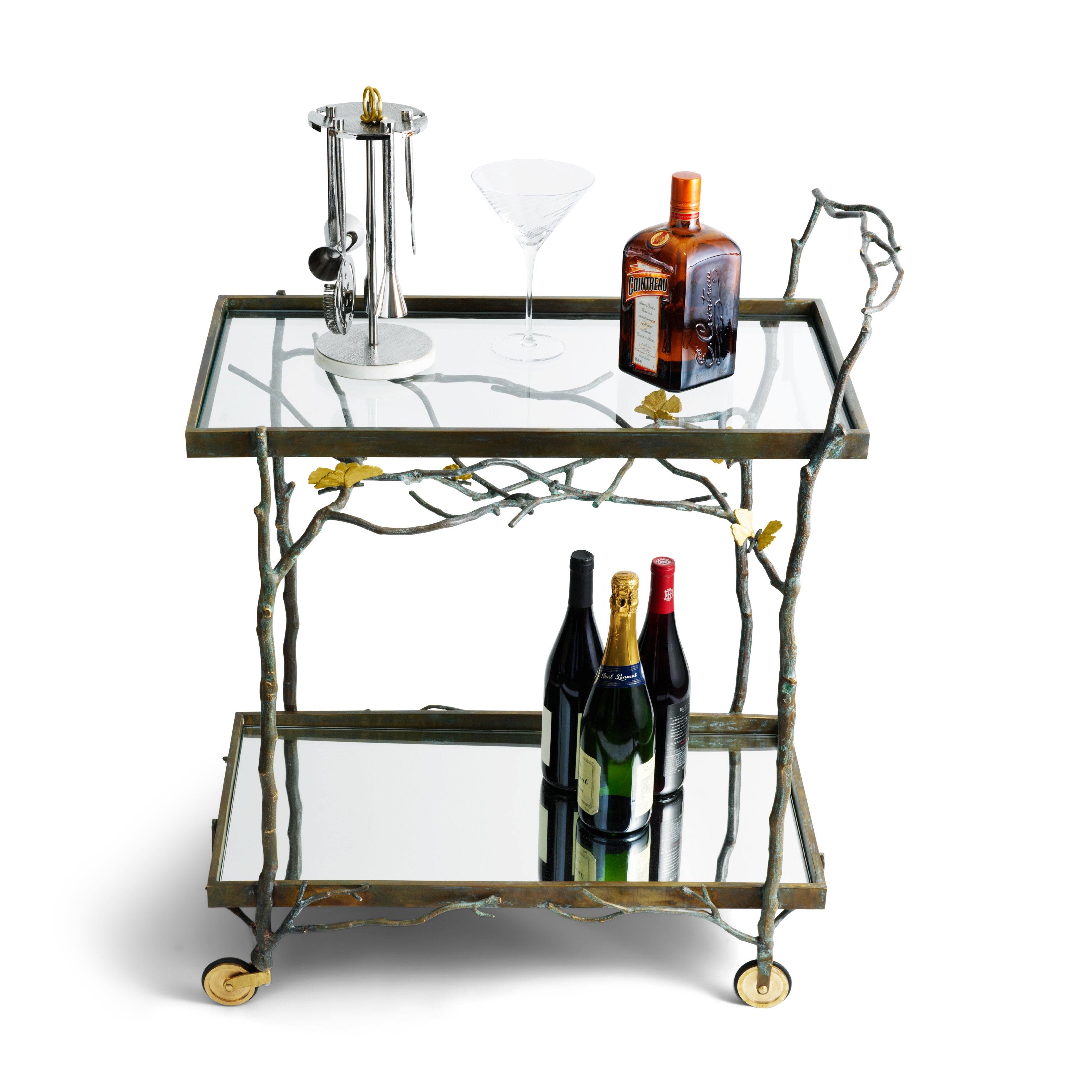 Butterfly Ginkgo Bar Cart