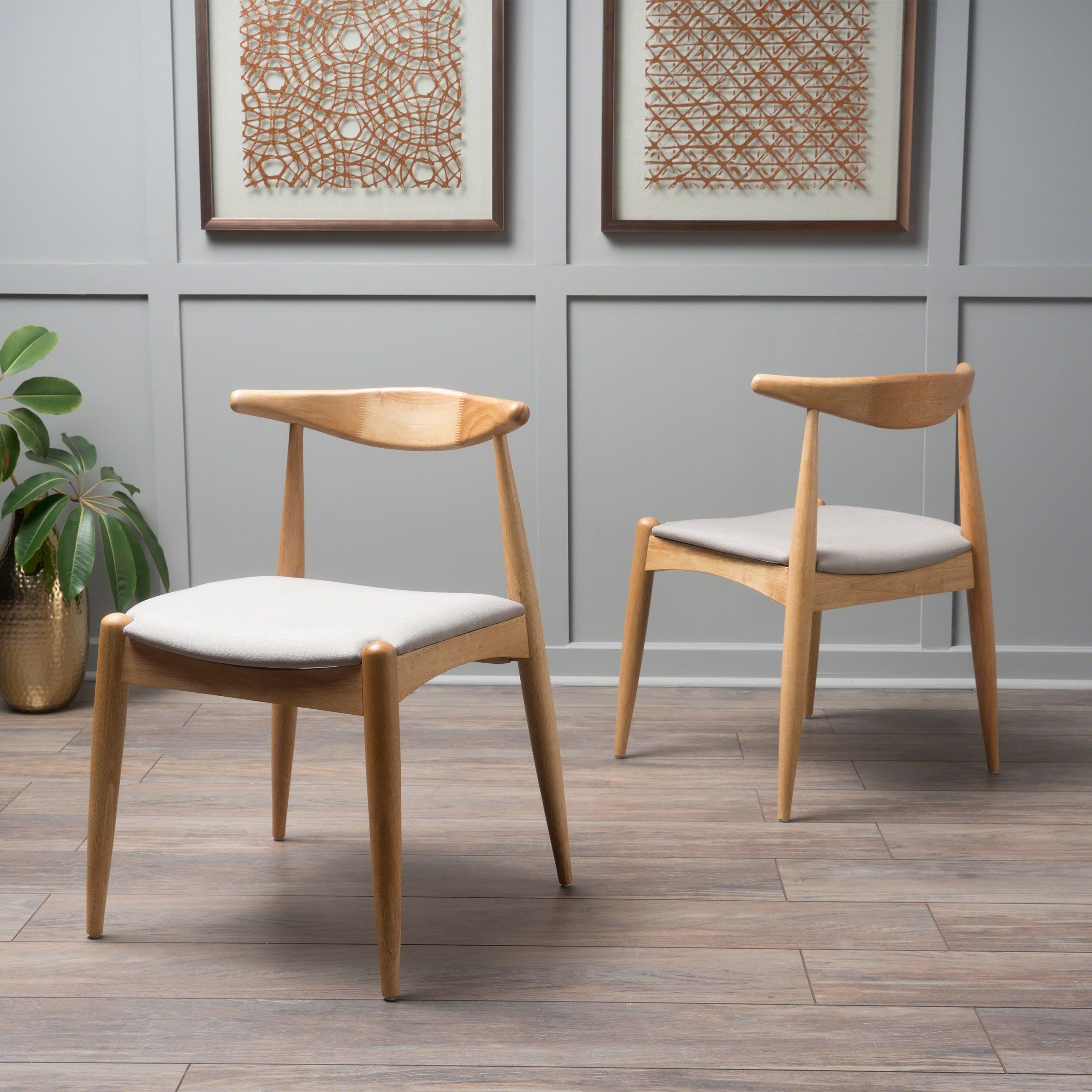 Sandra Mid Century Modern Dining Chairs (Set of 2)