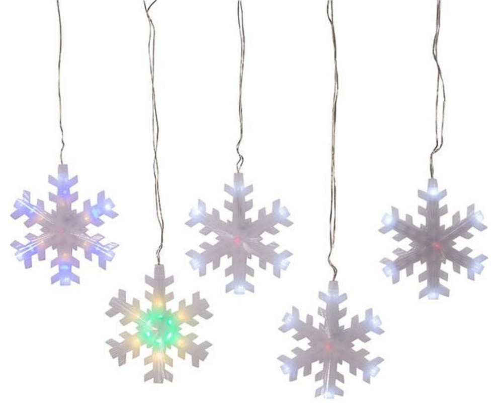 Christmas Snowflake Garland Plastic Led Changing Color Ad2814   Christmas Ornaments   by Story Book Kids Inc  Houzz