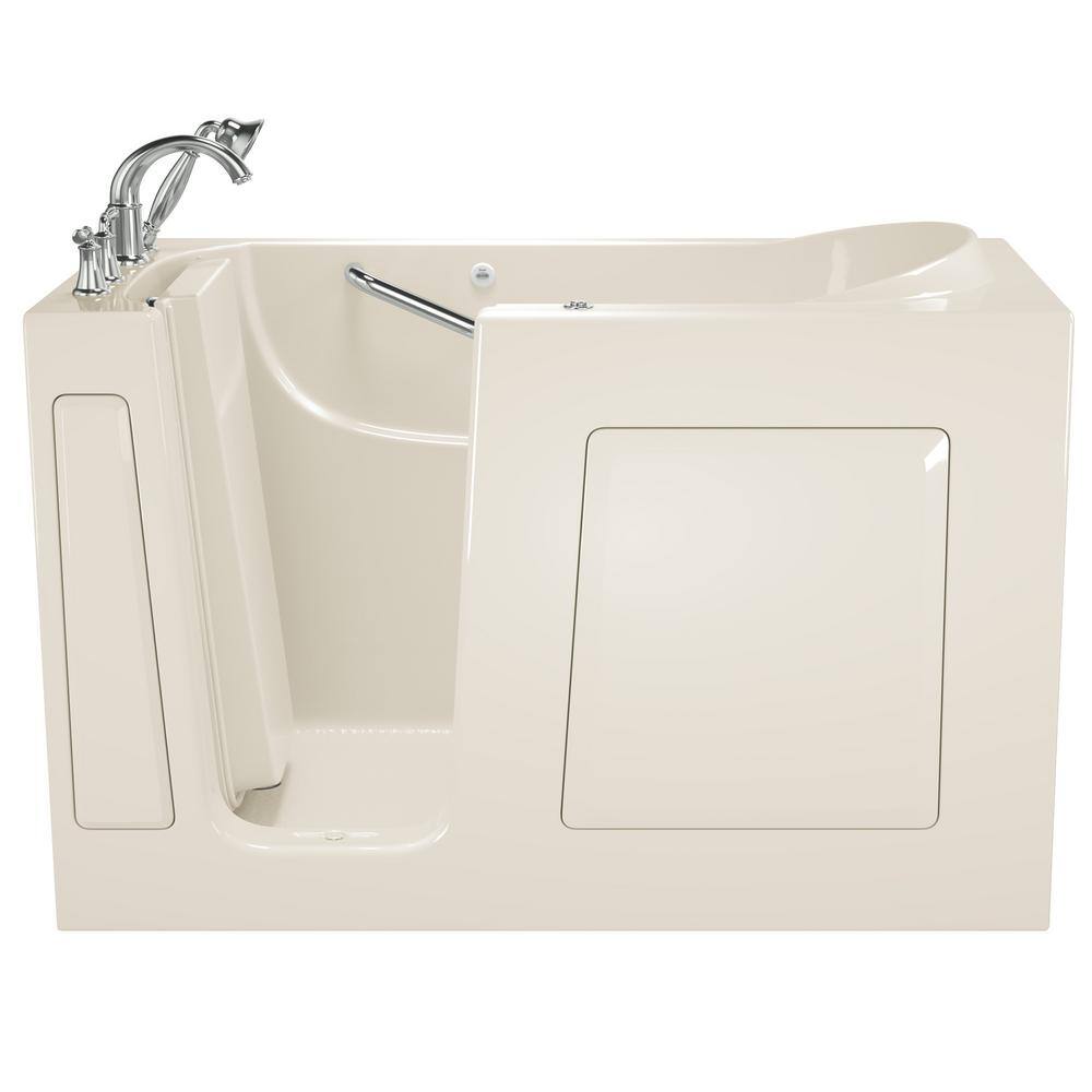 American Standard Exclusive Series 60 in. x 30 in. Left Hand Walk-In Whirlpool Bathtub with Quick Drain in Linen 3060.409.WLL-PC