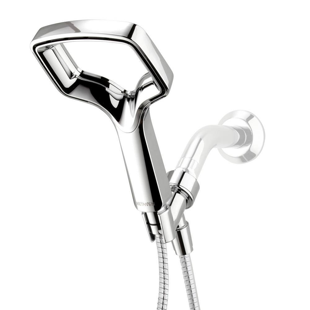 Methven Rua 1-Spray 6 in. Single Wall Mount Handheld Shower Head in Chrome RUHSCPUK