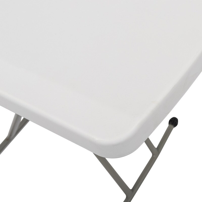 30'' Plastic Rectangular Adjustable Folding Table