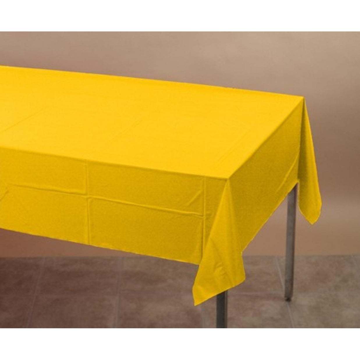 12 School Bus Yellow Plastic Banquet Party Table Covers 108'