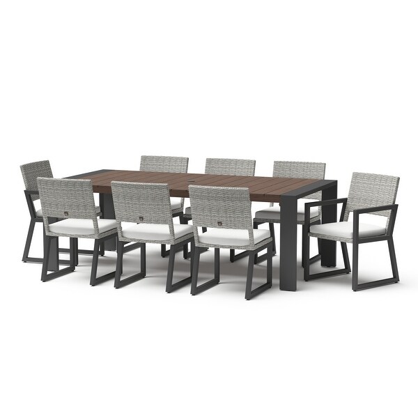 Milo Grey 18 Piece Sunbrella Outdoor Patio Estate Set