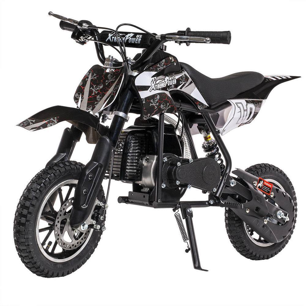 XtremepowerUS 49 cc 2-Stroke Gas Dirt Devil Power Mini Pocket Dirt Bike Dirt Off Road Motorcycle Ride-on Kickstand 99729