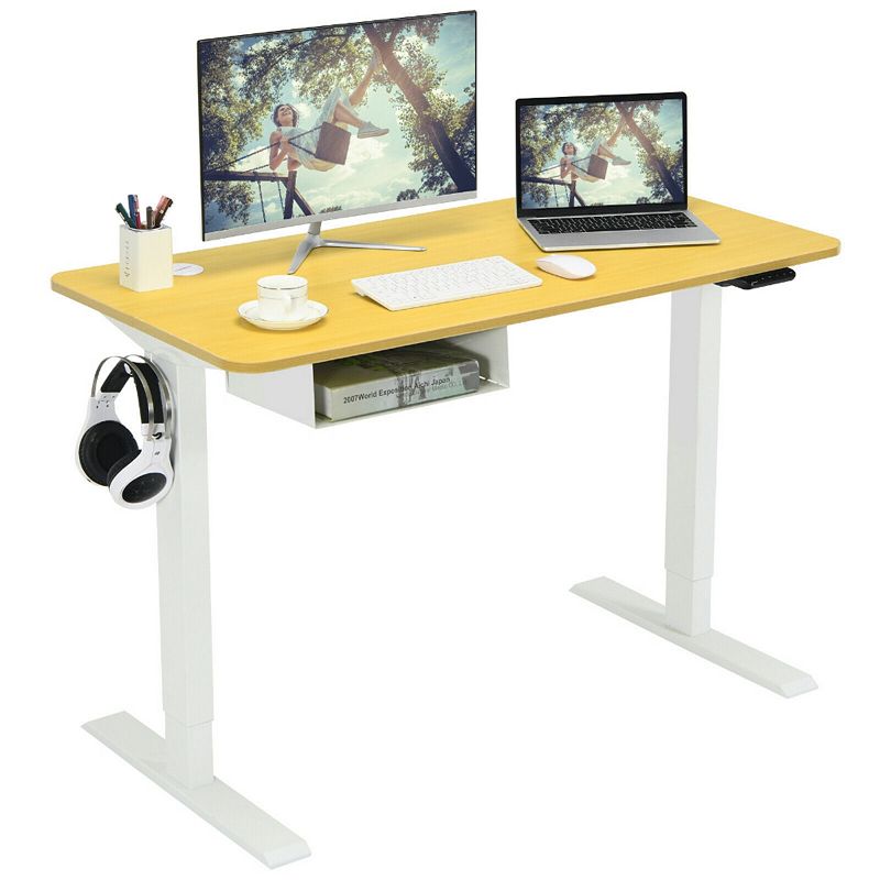 48 Inches Electric Standing Adjustable Desk with Control Panel and USB Port