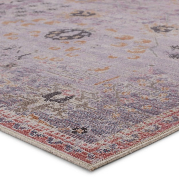 Elva Indoor outdoor Oriental Area Rug Purple gold Jaipur Living