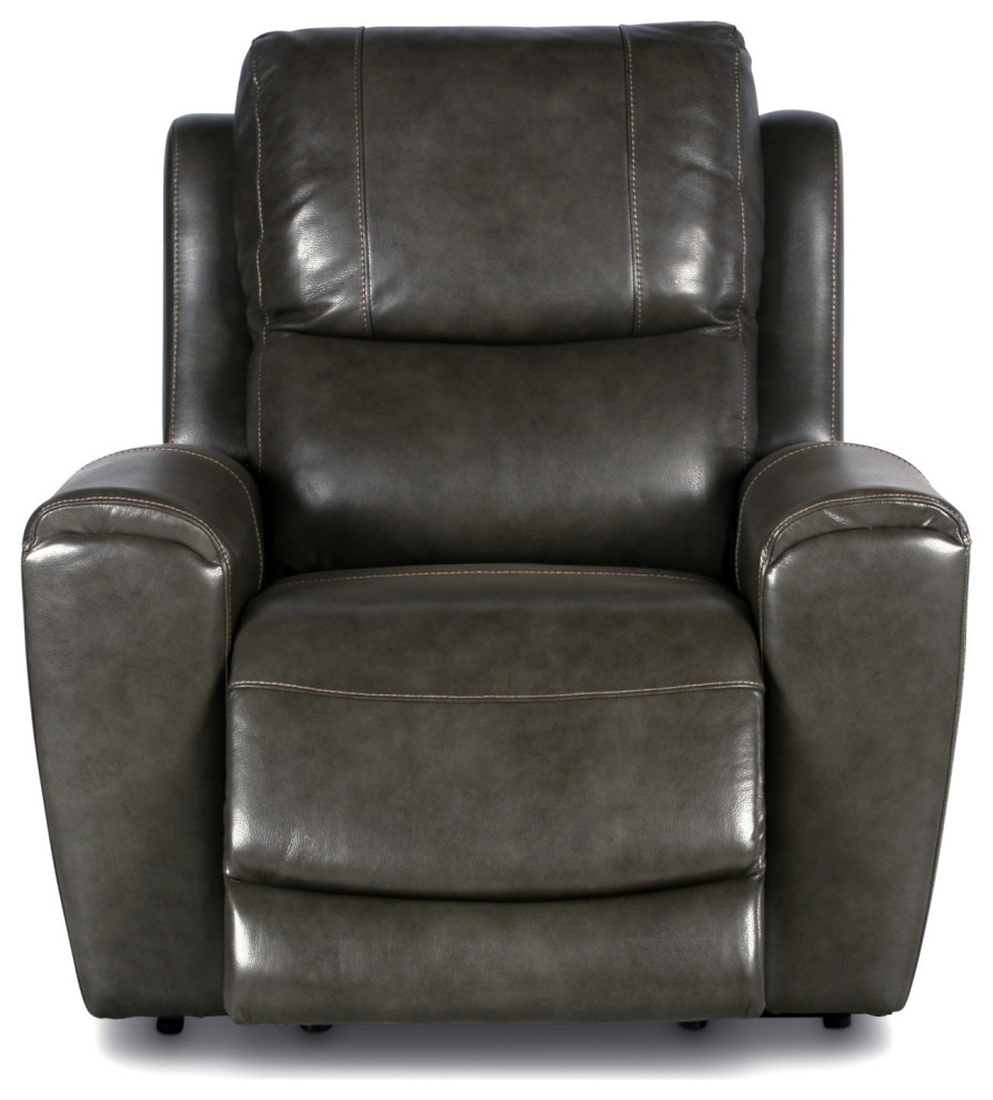 Laurel Power Reclining Chair  Gray   Contemporary   Recliner Chairs   by Steve Silver  Houzz