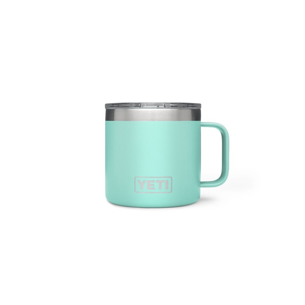 Yeti Rambler Mug with MagSlider Lid 14oz， Seafoam ;