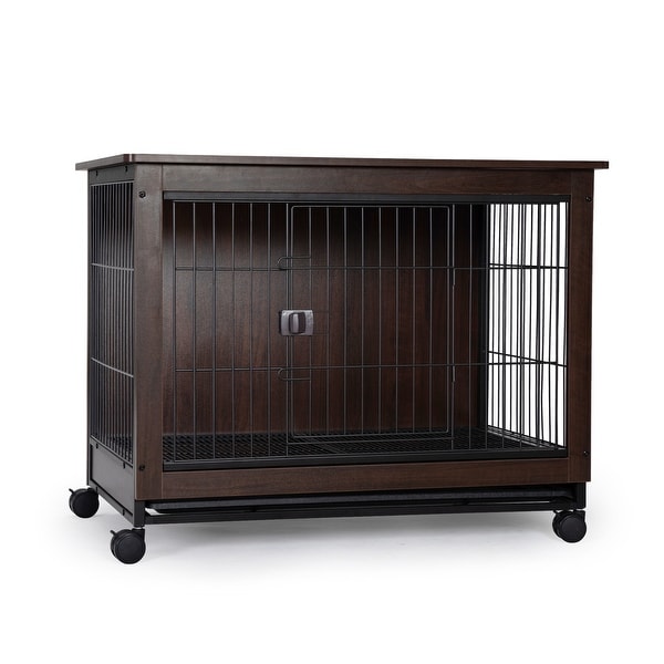 Side Table with Dog Cage Design， Small/ Medium/ Large Sizes to Choose