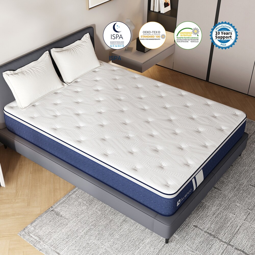 Avenco 12 inch Medium cooling Gel Memory Foam Mattress in a Box