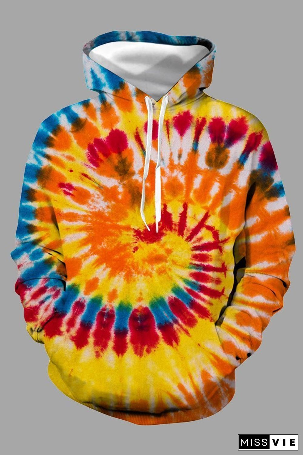 Hot 3D Tie-dye Printed Hoodie Sweatshirt