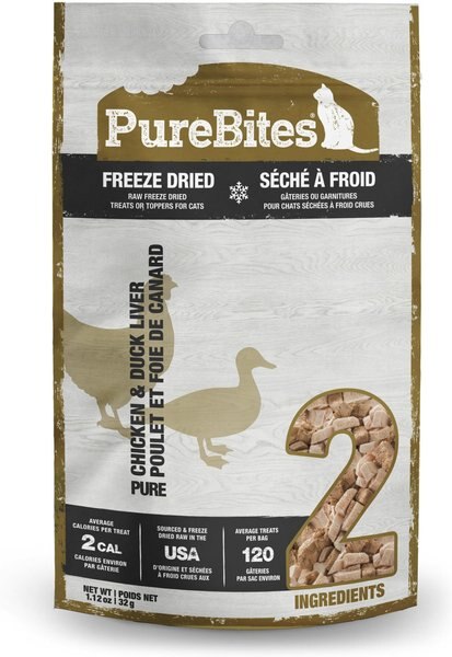 PureBites Chicken Breast and Duck Freeze-Dried Raw Cat Treats