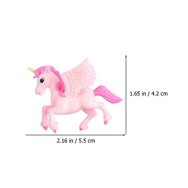 12pcs Miniature Unicorn Ornaments Garden Unicorn Models Mini Unicorn Decorations